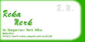 reka merk business card