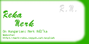 reka merk business card